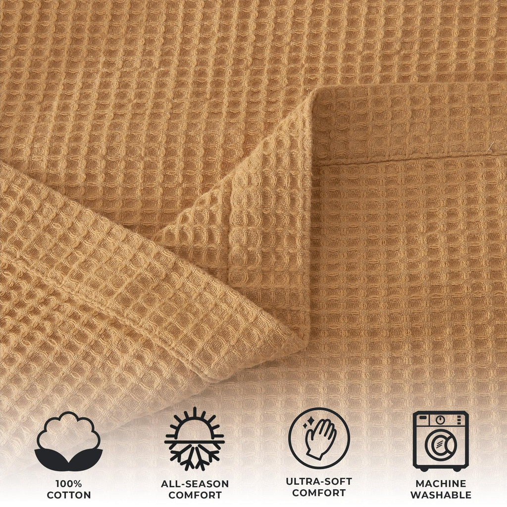 Mikala Cotton Waffle Weave Blanket