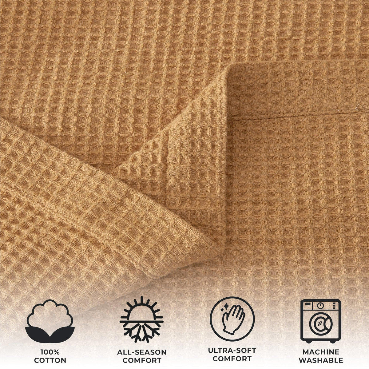 Mikala Cotton Waffle Weave Blanket