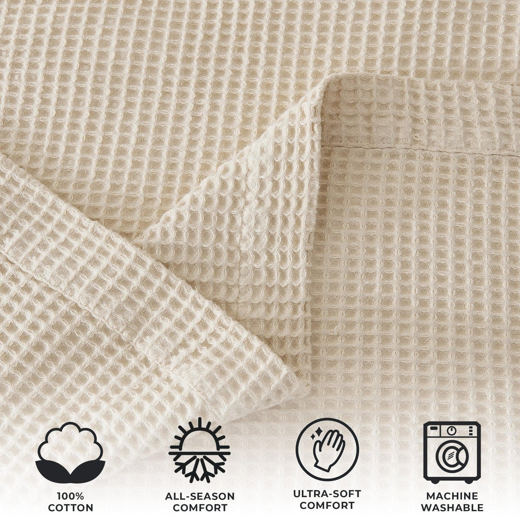 Mikala Cotton Waffle Weave Blanket