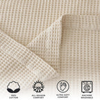 Mikala Cotton Waffle Weave Blanket