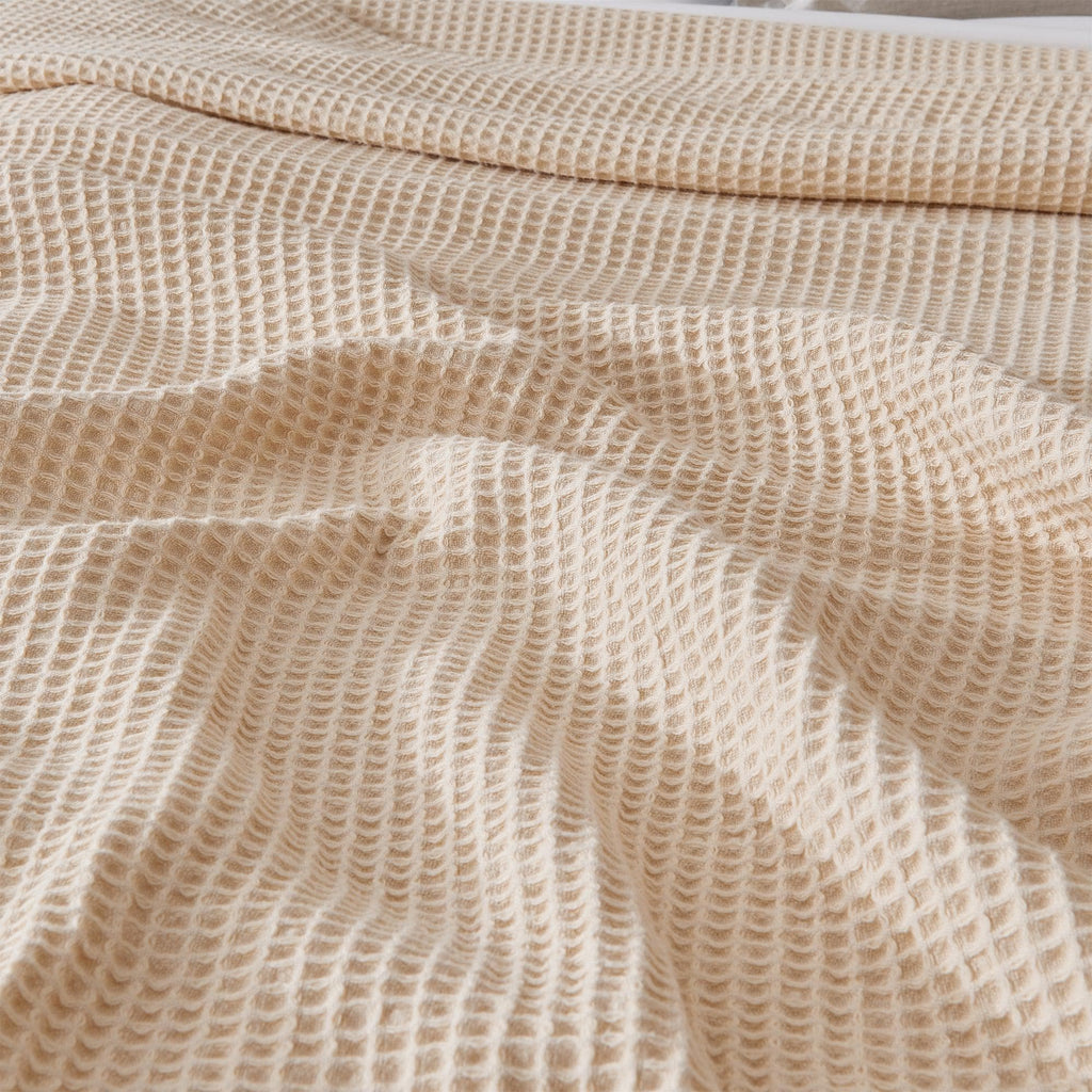Mikala Cotton Waffle Weave Blanket