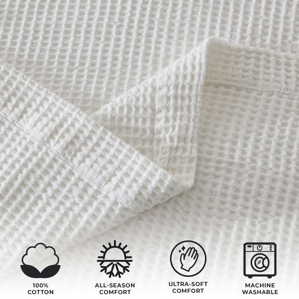 Mikala Cotton Waffle Weave Blanket