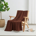 Mikala Cotton Waffle Weave Blanket