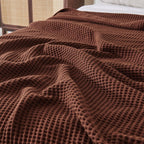 Mikala Cotton Waffle Weave Blanket