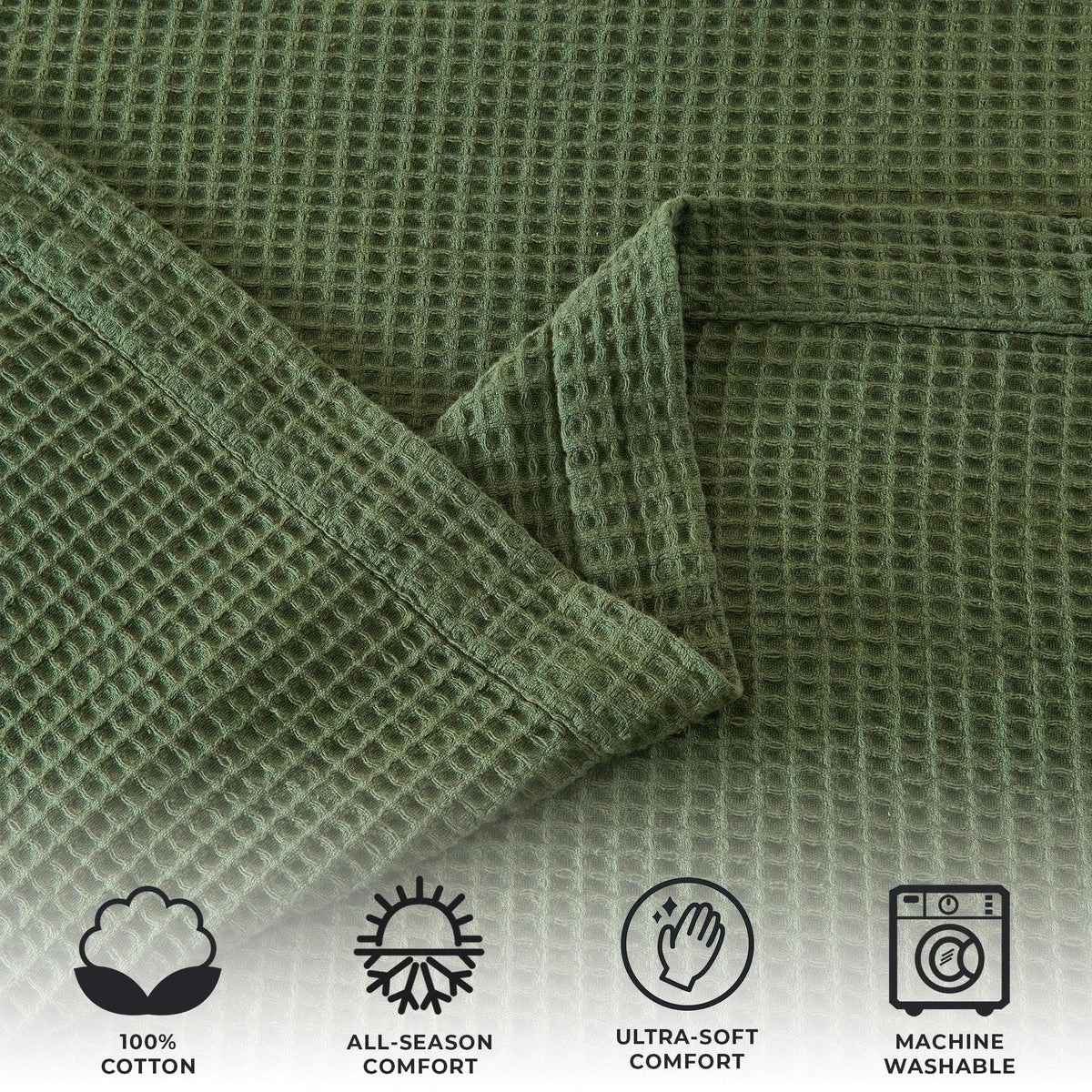 Mikala Cotton Waffle Weave Blanket