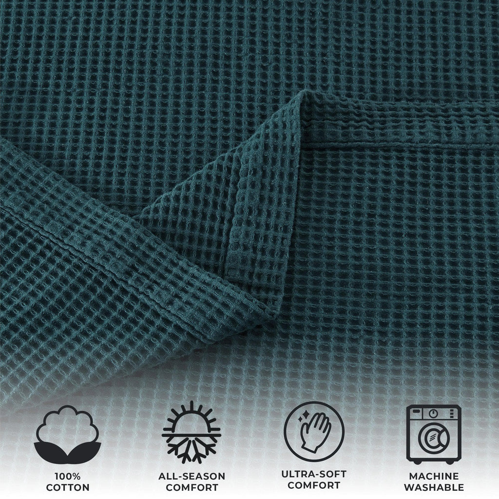 Mikala Cotton Waffle Weave Blanket