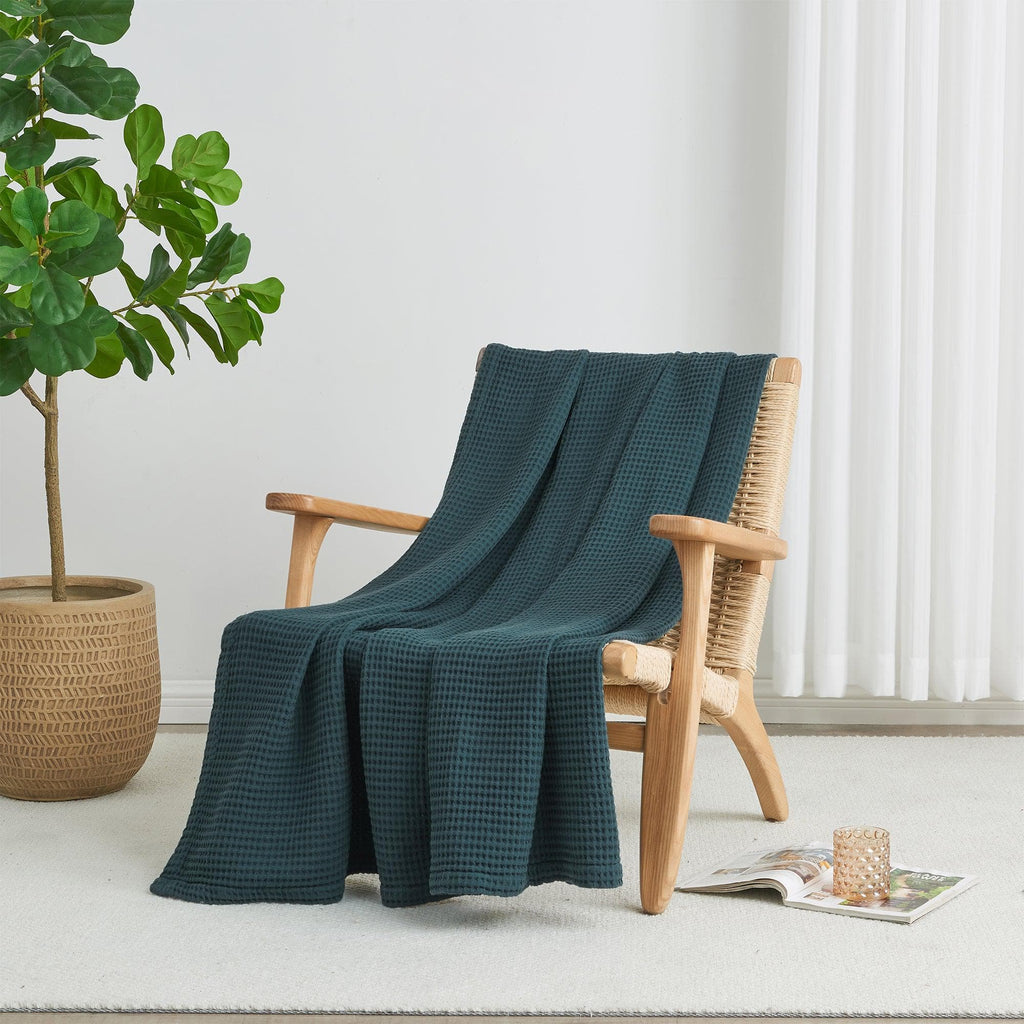 Mikala Cotton Waffle Weave Blanket