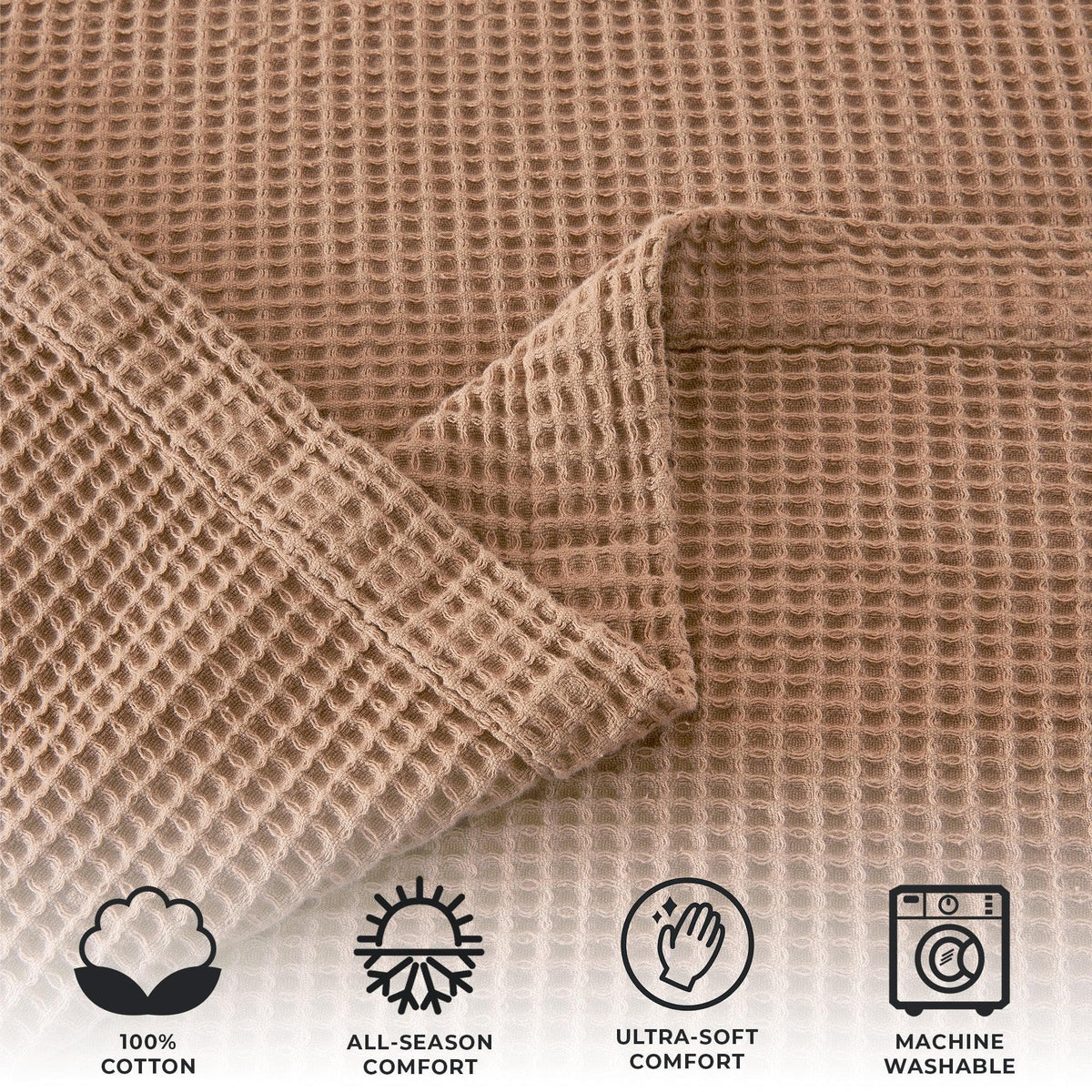Mikala Cotton Waffle Weave Blanket