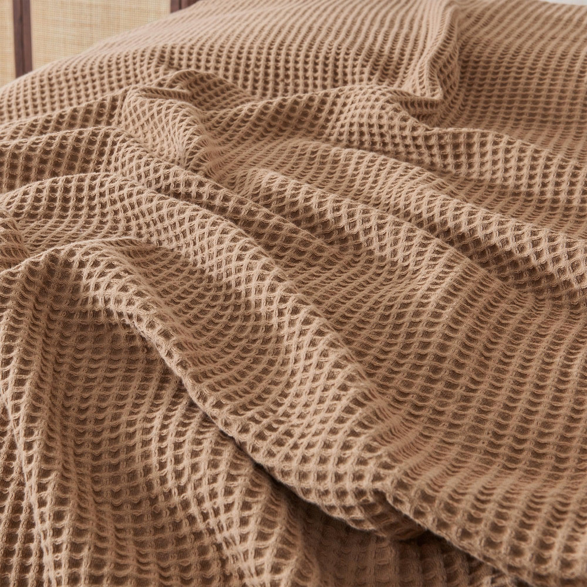 Mikala Cotton Waffle Weave Blanket