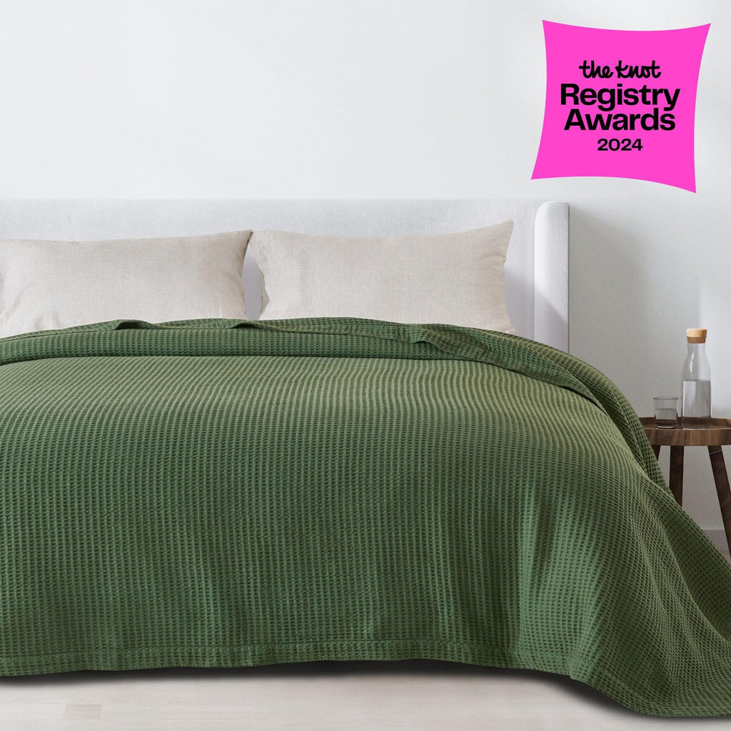 Mikala Cotton Waffle Weave Blanket