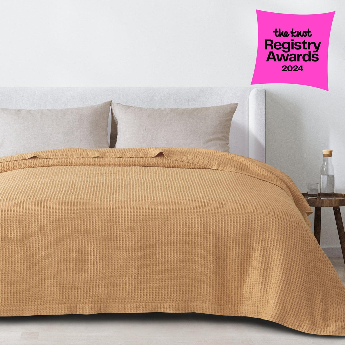 Mikala Cotton Waffle Weave Blanket