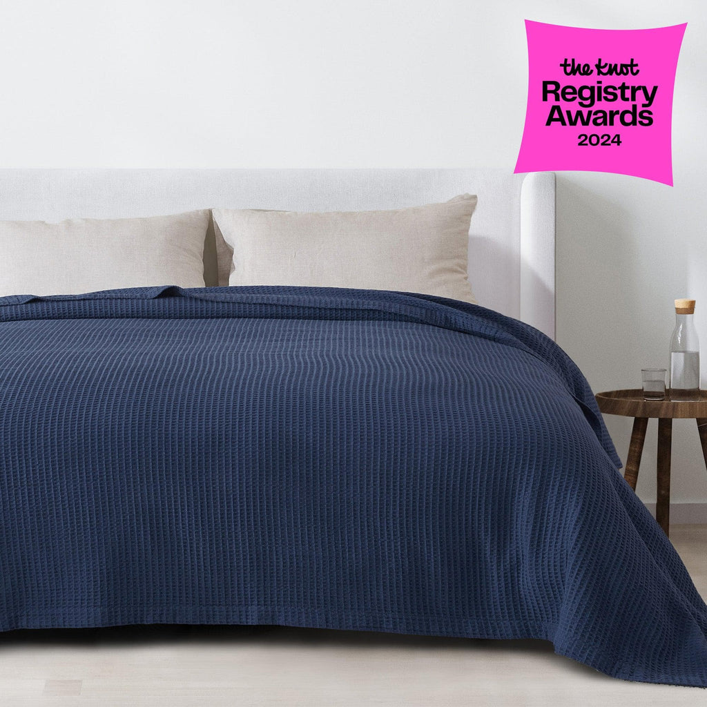 Mikala Cotton Waffle Weave Blanket