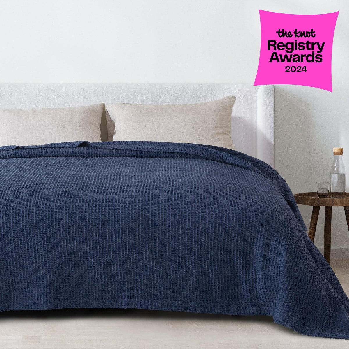 Mikala Cotton Waffle Weave Blanket