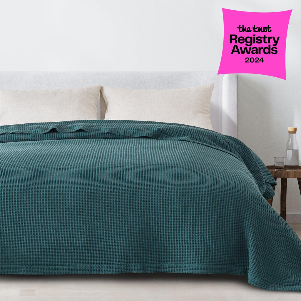 Mikala Cotton Waffle Weave Blanket