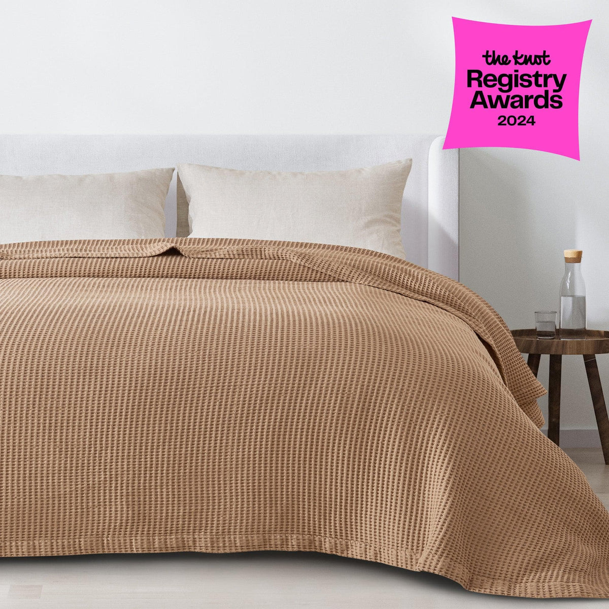 Mikala Cotton Waffle Weave Blanket