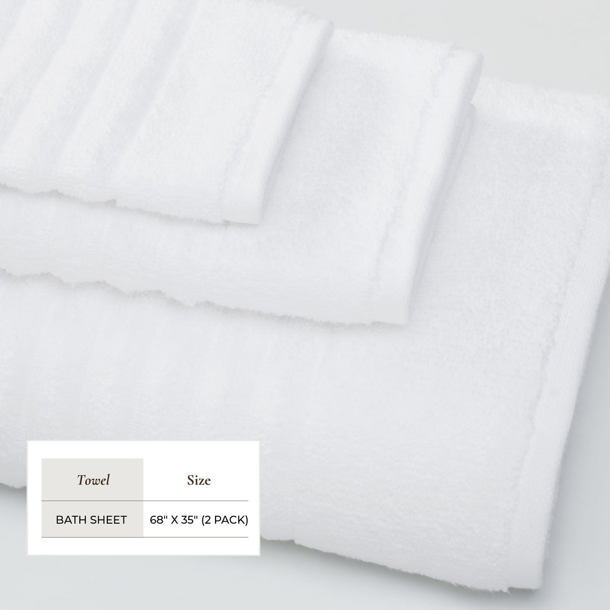 Karina Collection Luxury Combed Cotton Bath Towel Set