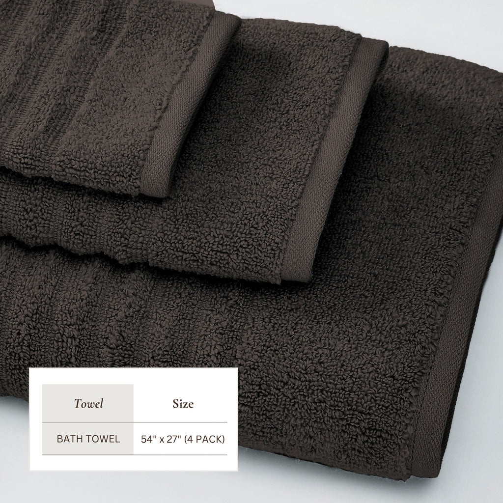 Karina Collection Luxury Combed Cotton Bath Towel Set