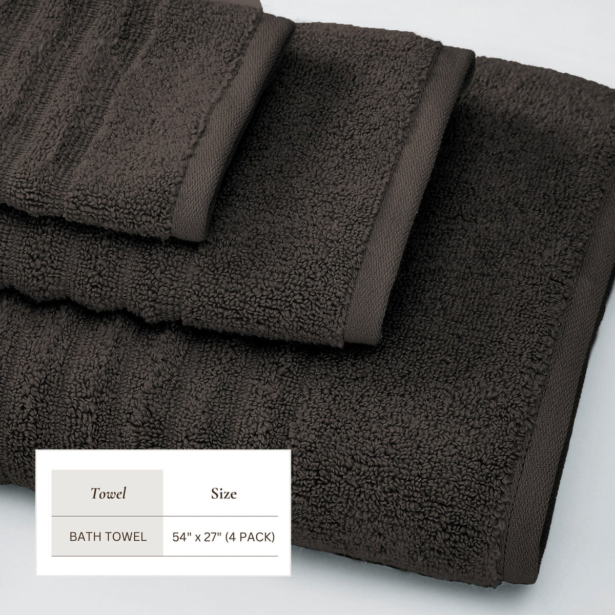 Karina Collection Luxury Combed Cotton Bath Towel Set