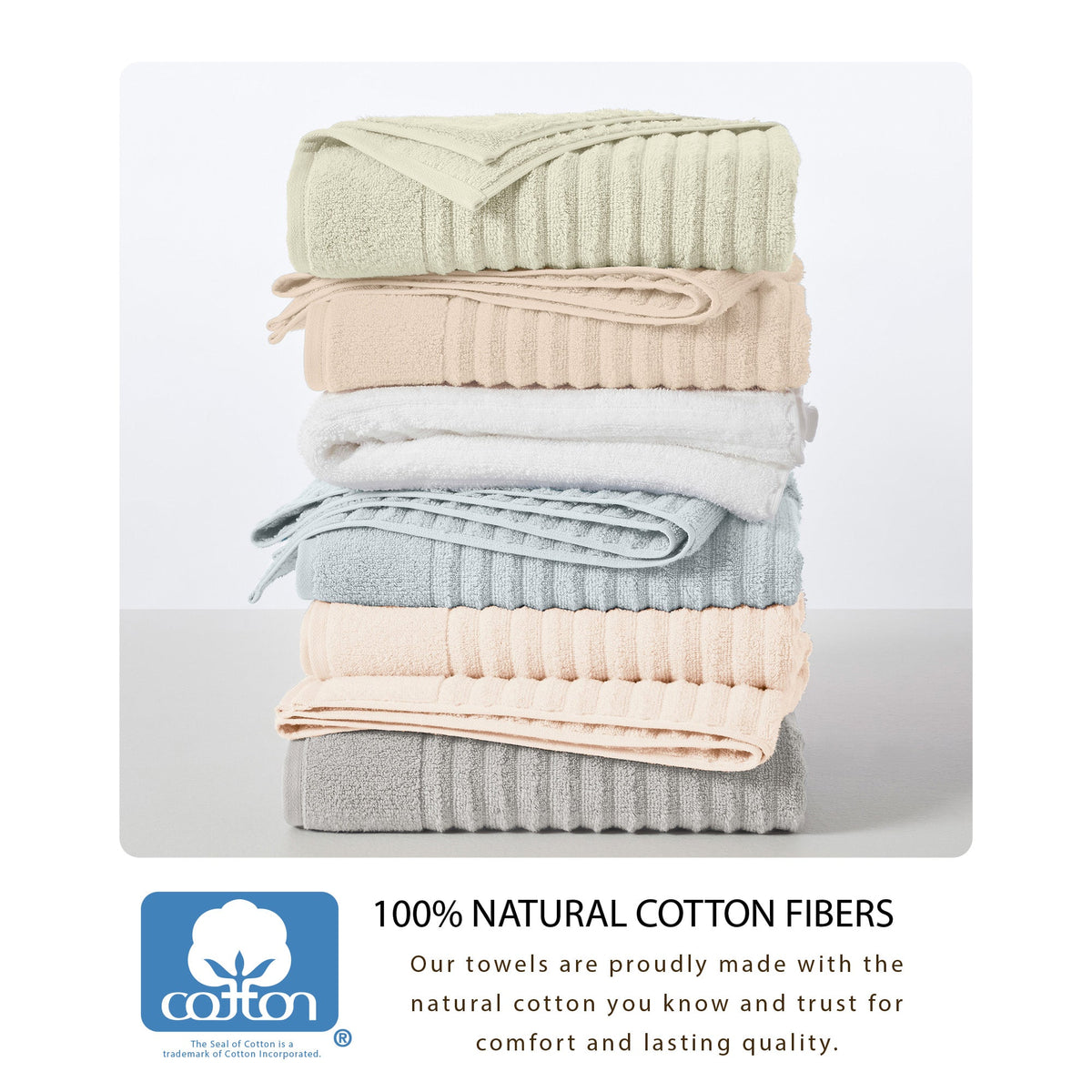 Karina Collection Luxury Combed Cotton Bath Towel Set