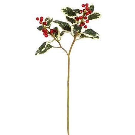 Faux Holly Stem