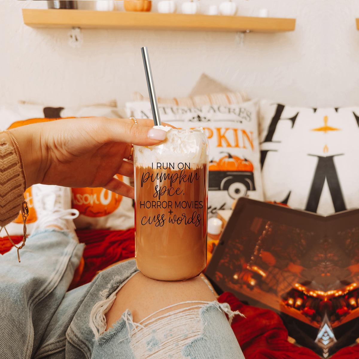 Modern Drinking glasses for him fall themed