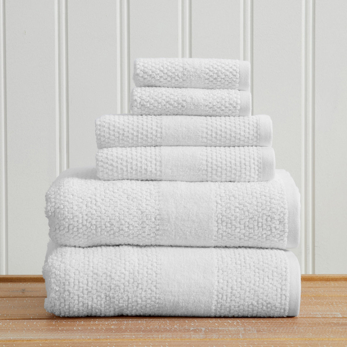 Marbella Collection Woven Texture Bath Towel Set by Great Bay Home