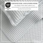 Alicia Solid Channel Stitch Quilt Set
