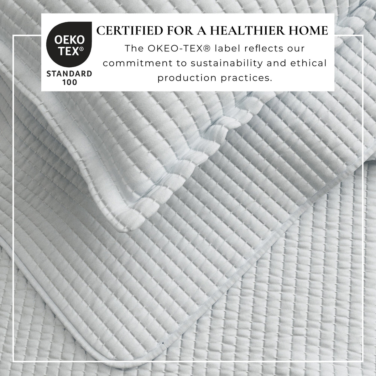 Alicia Solid Channel Stitch Quilt Set