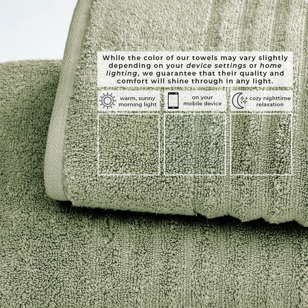 Karina Collection Luxury Combed Cotton Bath Towel Set