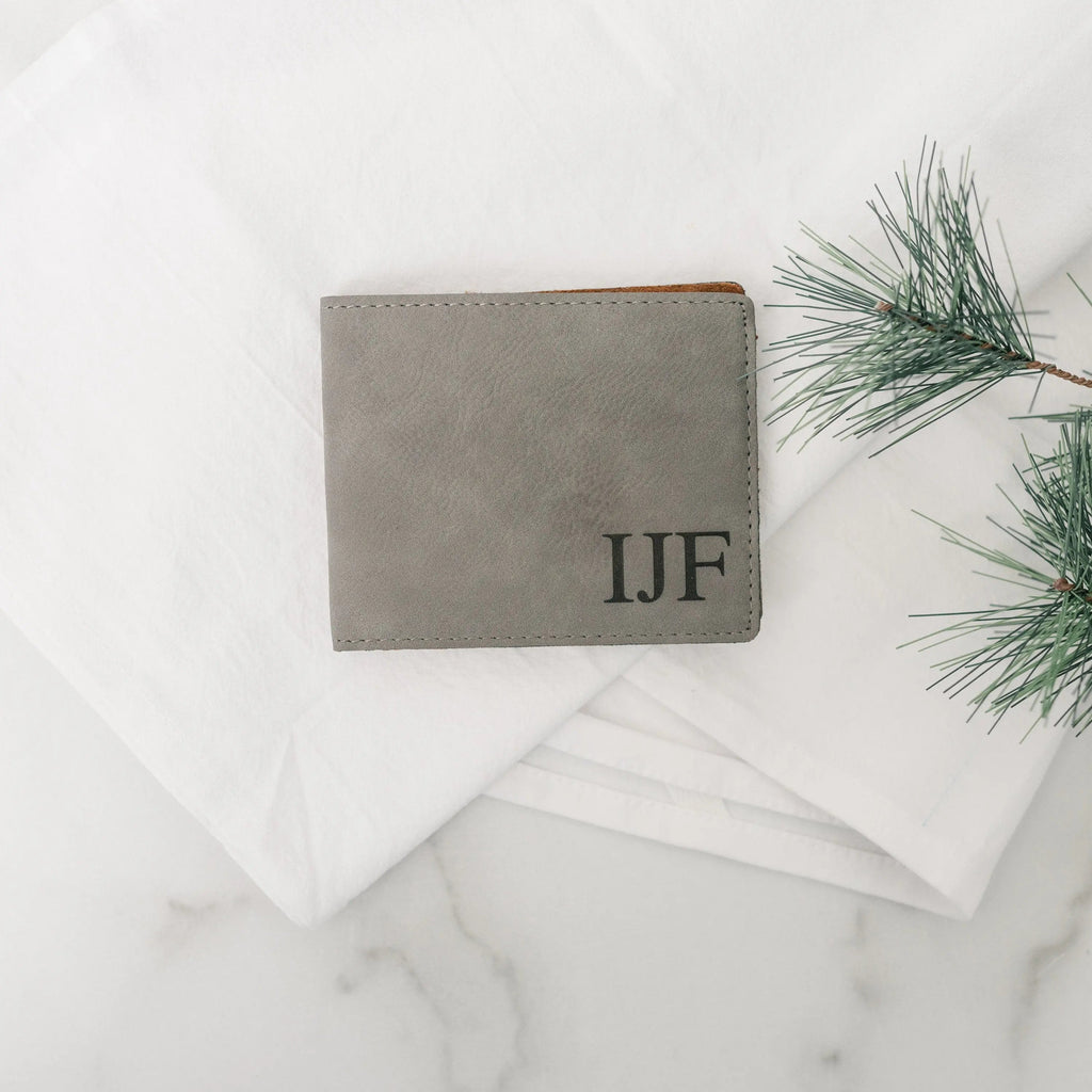 Personalized Monogram Bifold Wallet