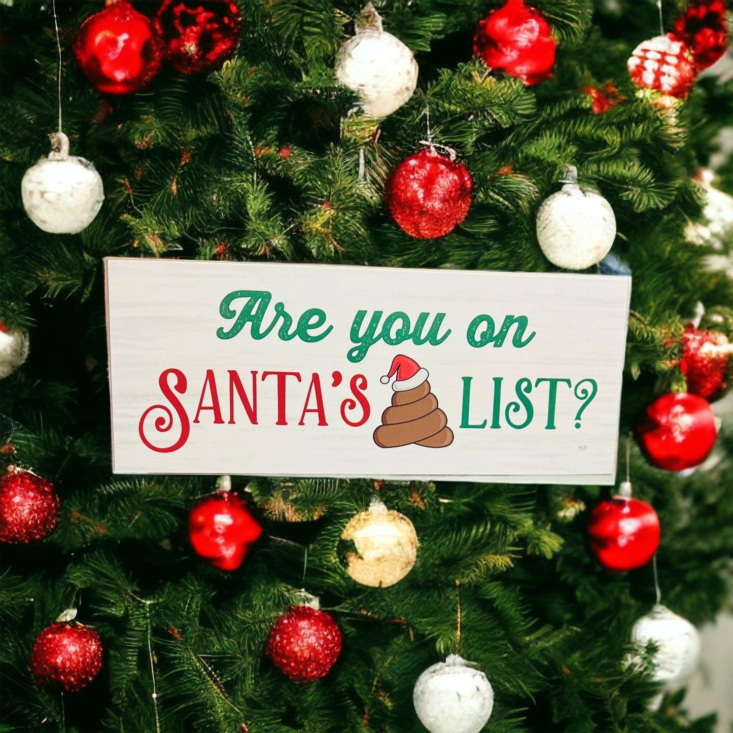 Santa's 💩 List Sign