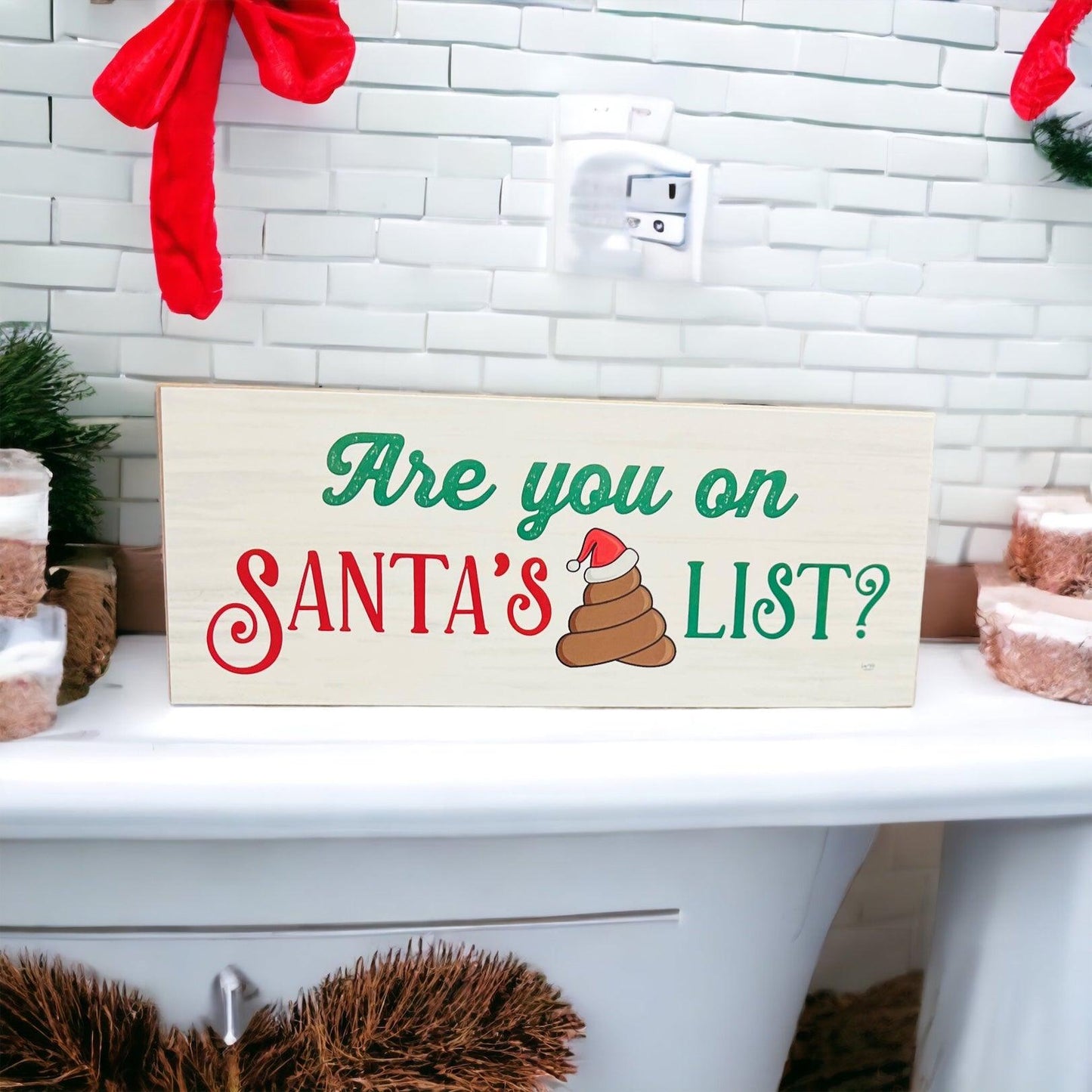 Santa's 💩 List Sign