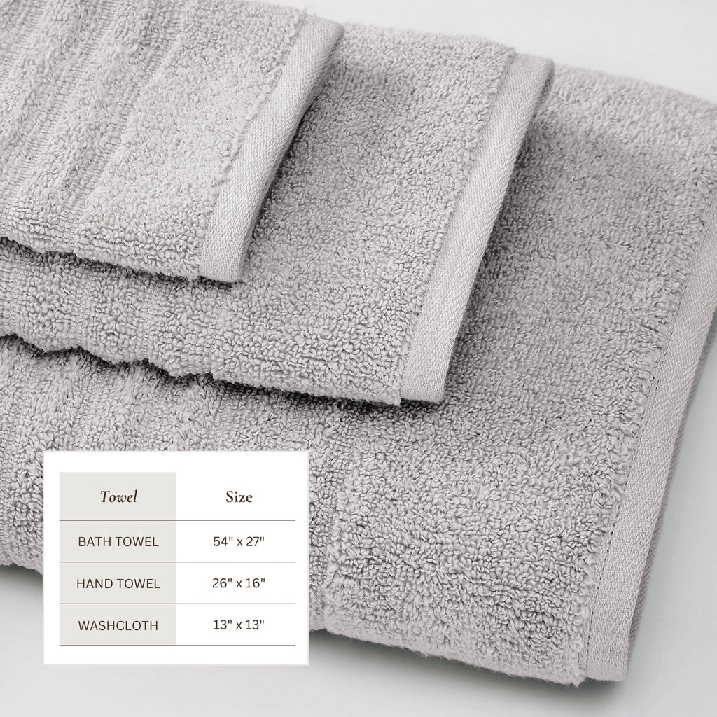Karina Collection Luxury Combed Cotton Bath Towel Set