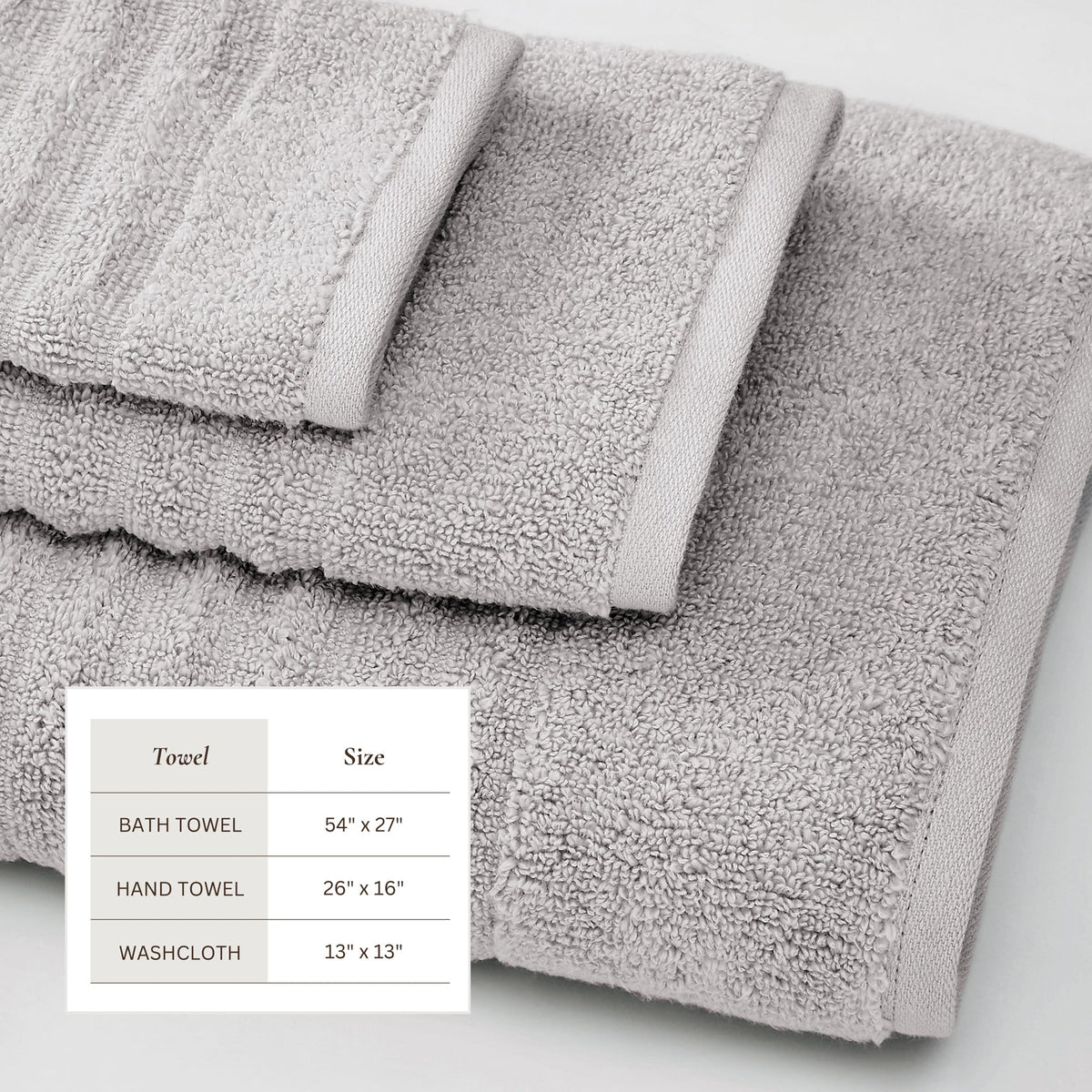 Karina Collection Luxury Combed Cotton Bath Towel Set