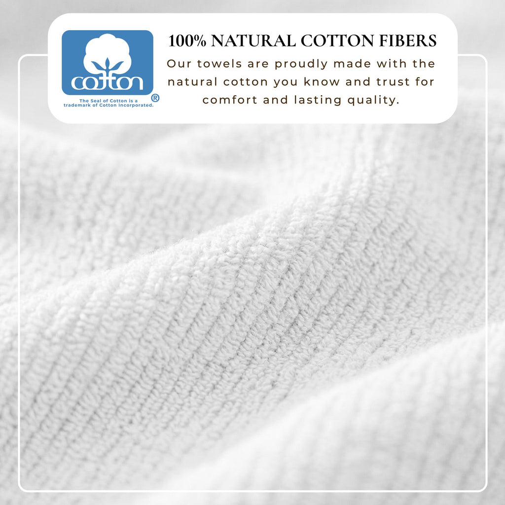 Georgiana Collection Turkish Cotton Ribbed 6-Piece Bath Towel Set
