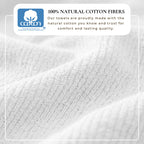 Georgiana Collection Turkish Cotton Ribbed 6-Piece Bath Towel Set