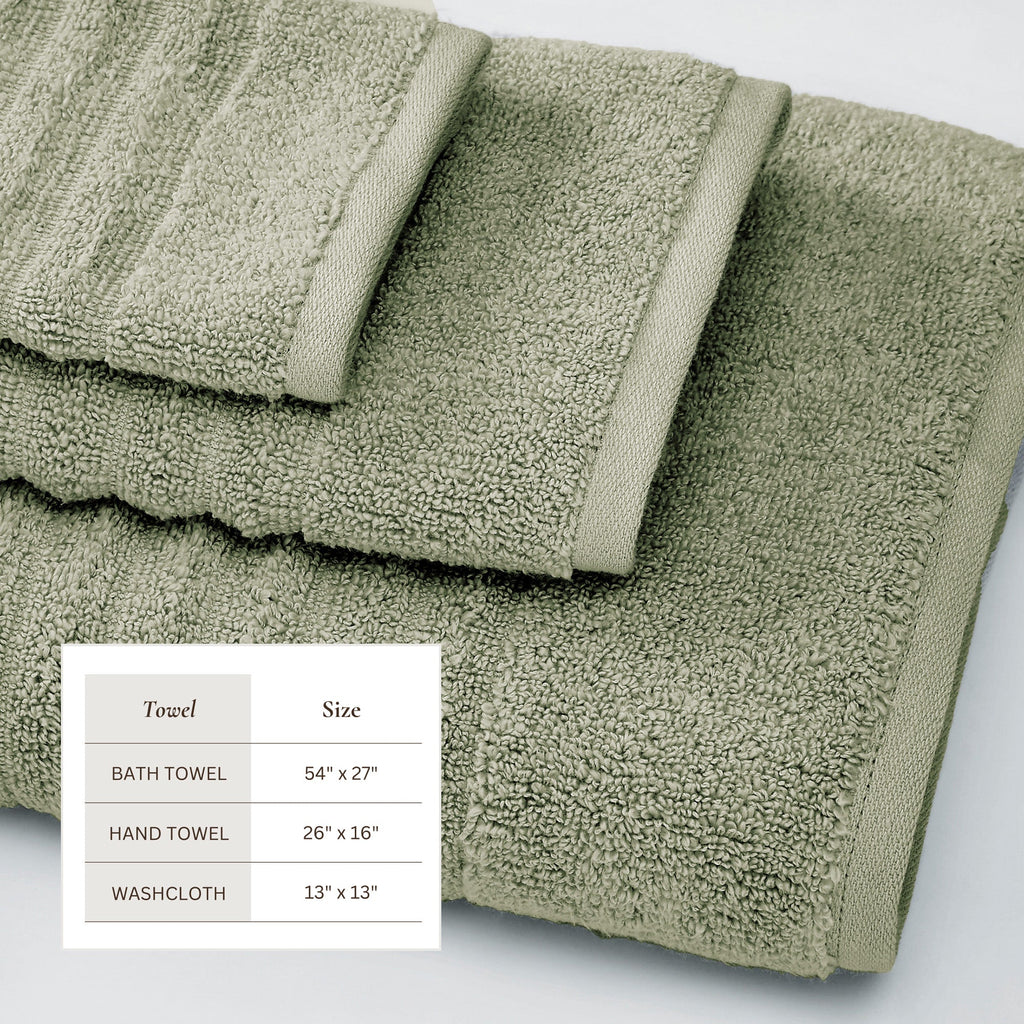 Karina Collection Luxury Combed Cotton Bath Towel Set