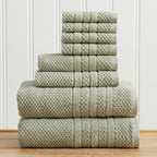 Giuliana Collection Checkered Jacquard Bath Towel Set