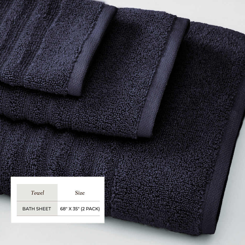 Karina Collection Luxury Combed Cotton Bath Towel Set