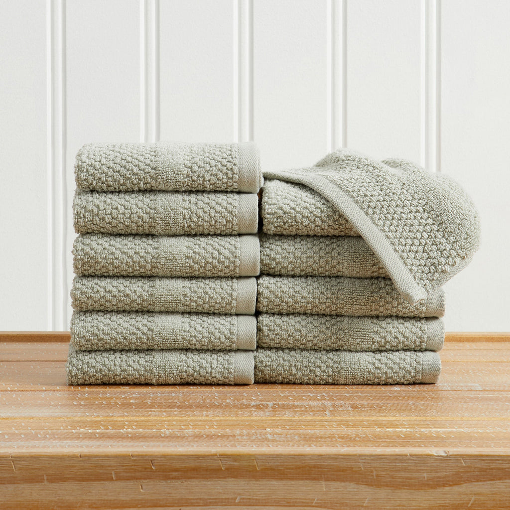 Marbella Collection Woven Texture Bath Towel Set by Great Bay Home