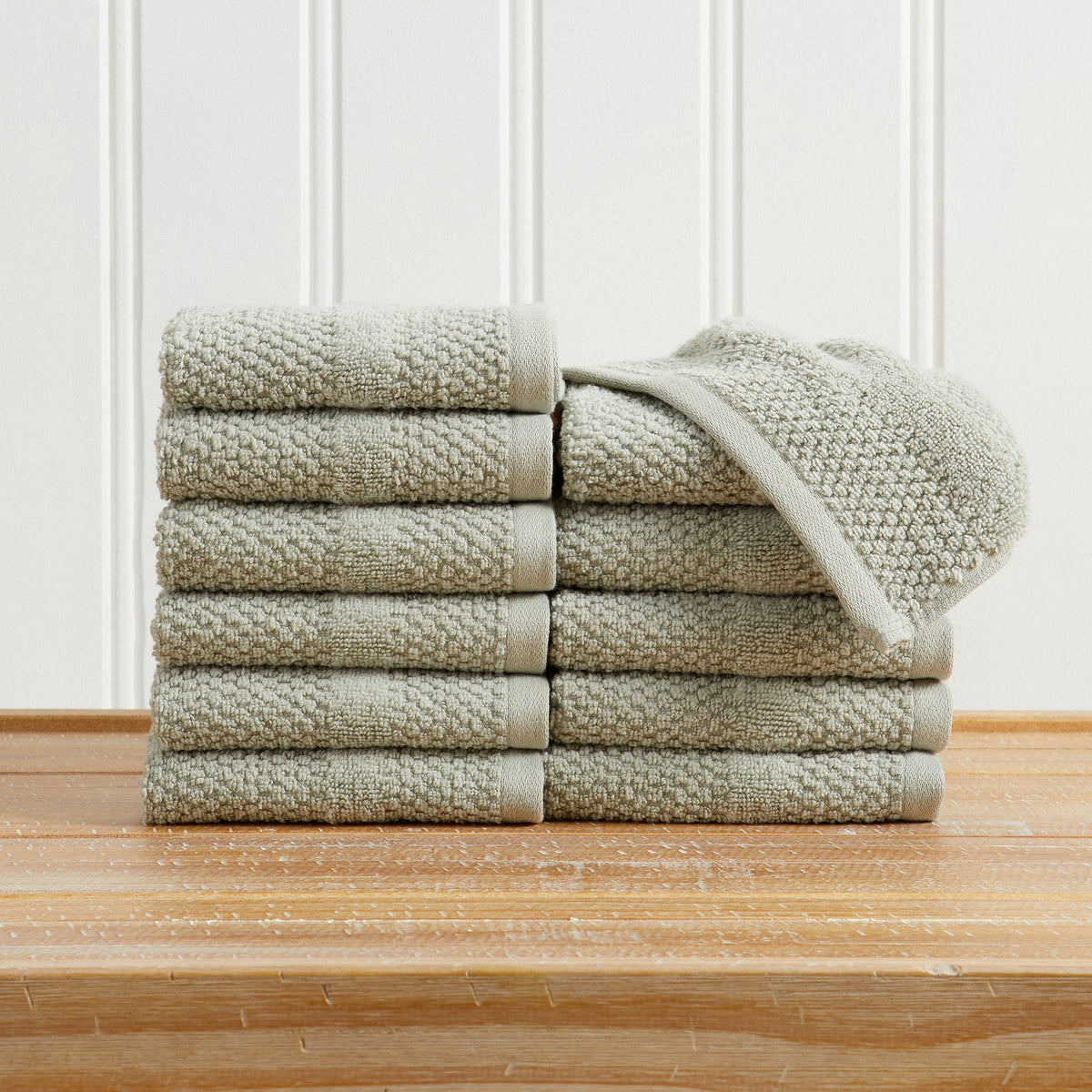 Marbella Collection Woven Texture Bath Towel Set by Great Bay Home