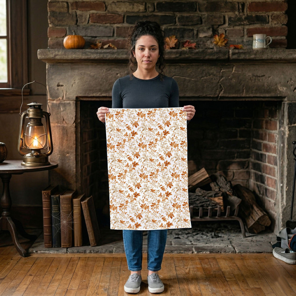 Classic Leaves Kitchen Towel