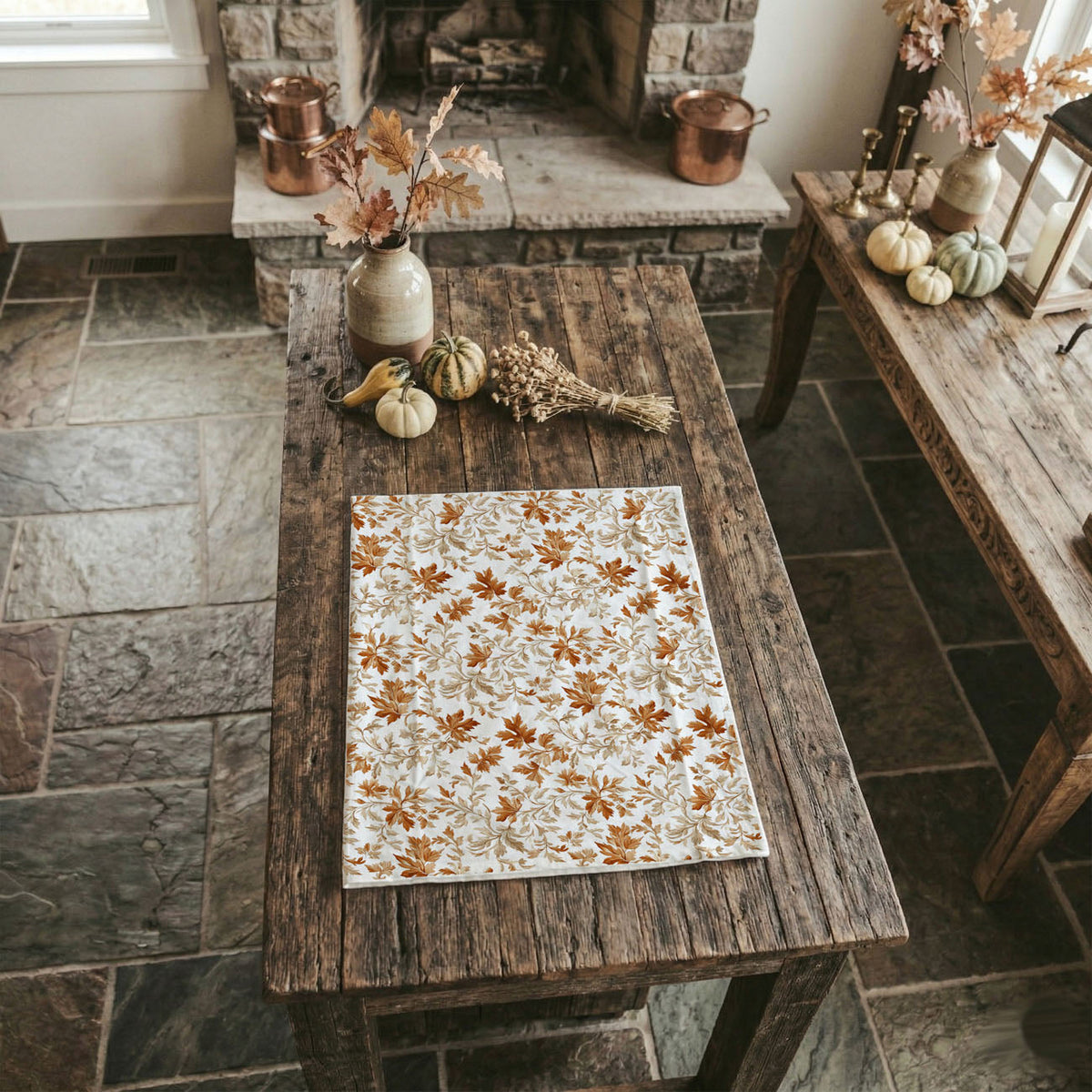 Classic Leaves Kitchen Towel