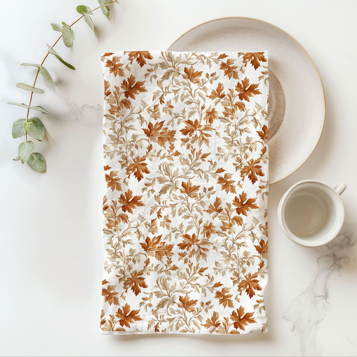 Classic Leaves Kitchen Towel