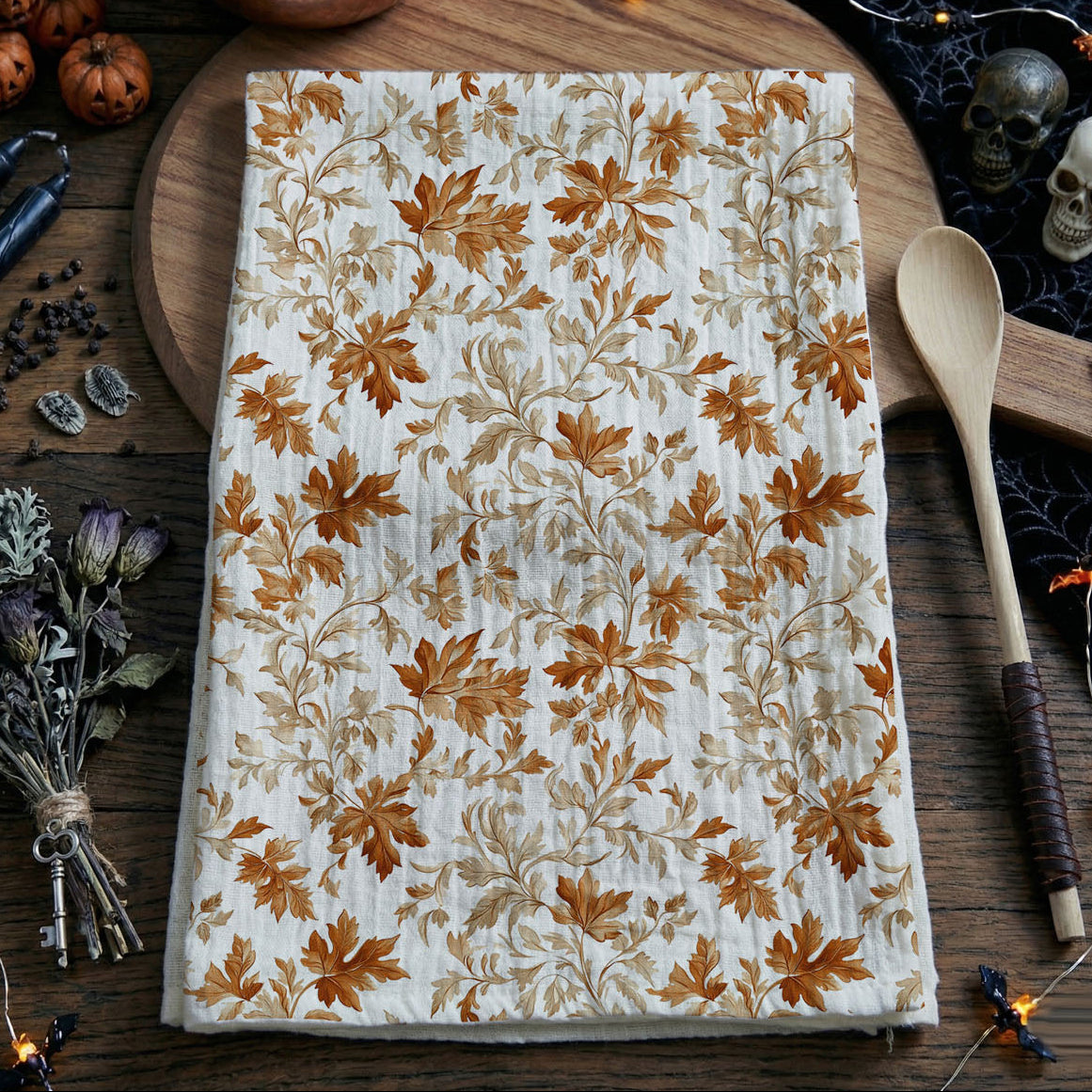Classic Leaves Kitchen Towel