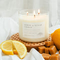 Lemon and Sugar Cookie 3-Wick Soy Candle
