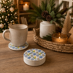 Mediterranean Lemon Coaster Set