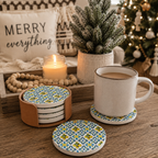 Mediterranean Lemon Coaster Set
