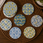 Mediterranean Lemon Coaster Set
