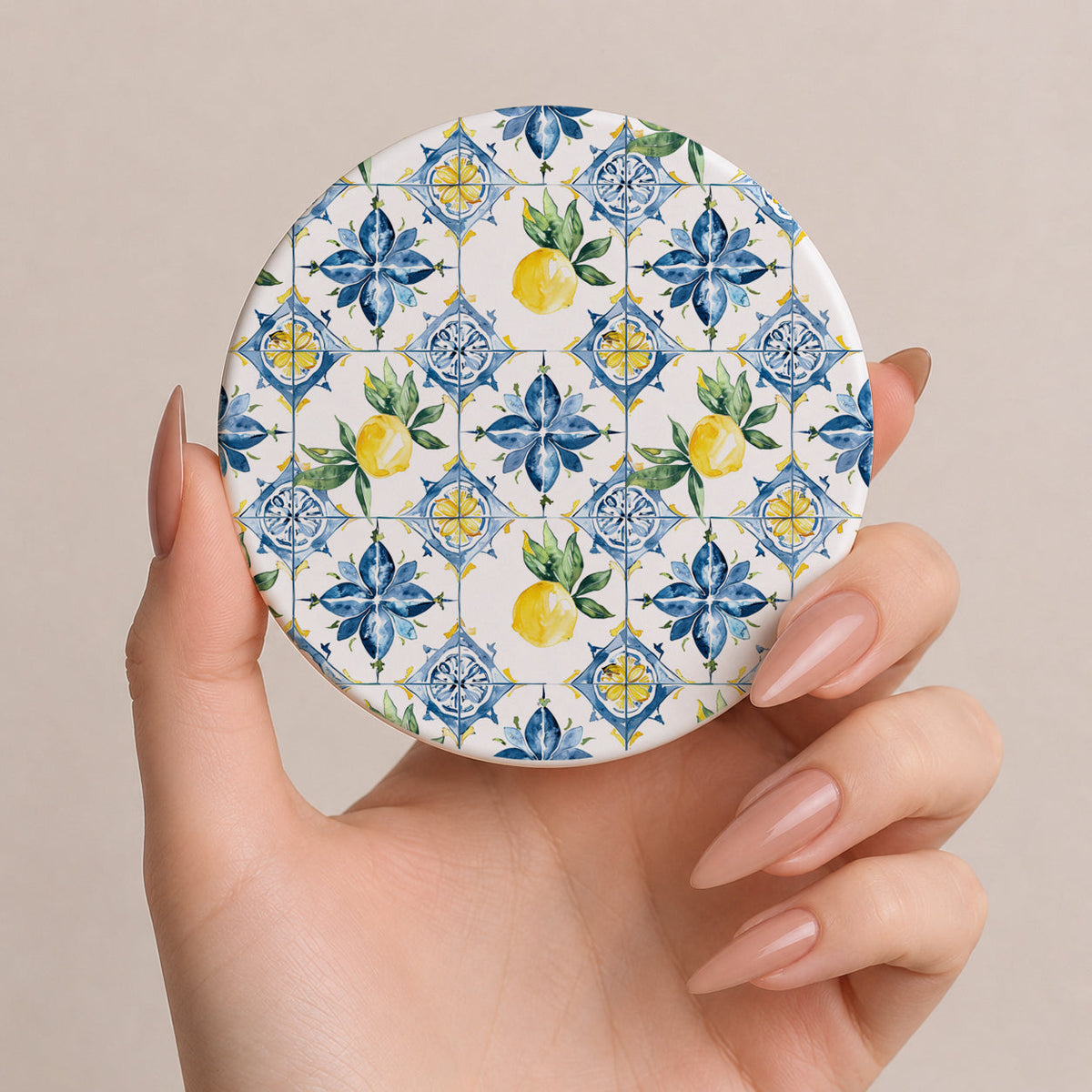Mediterranean Lemon Coaster Set